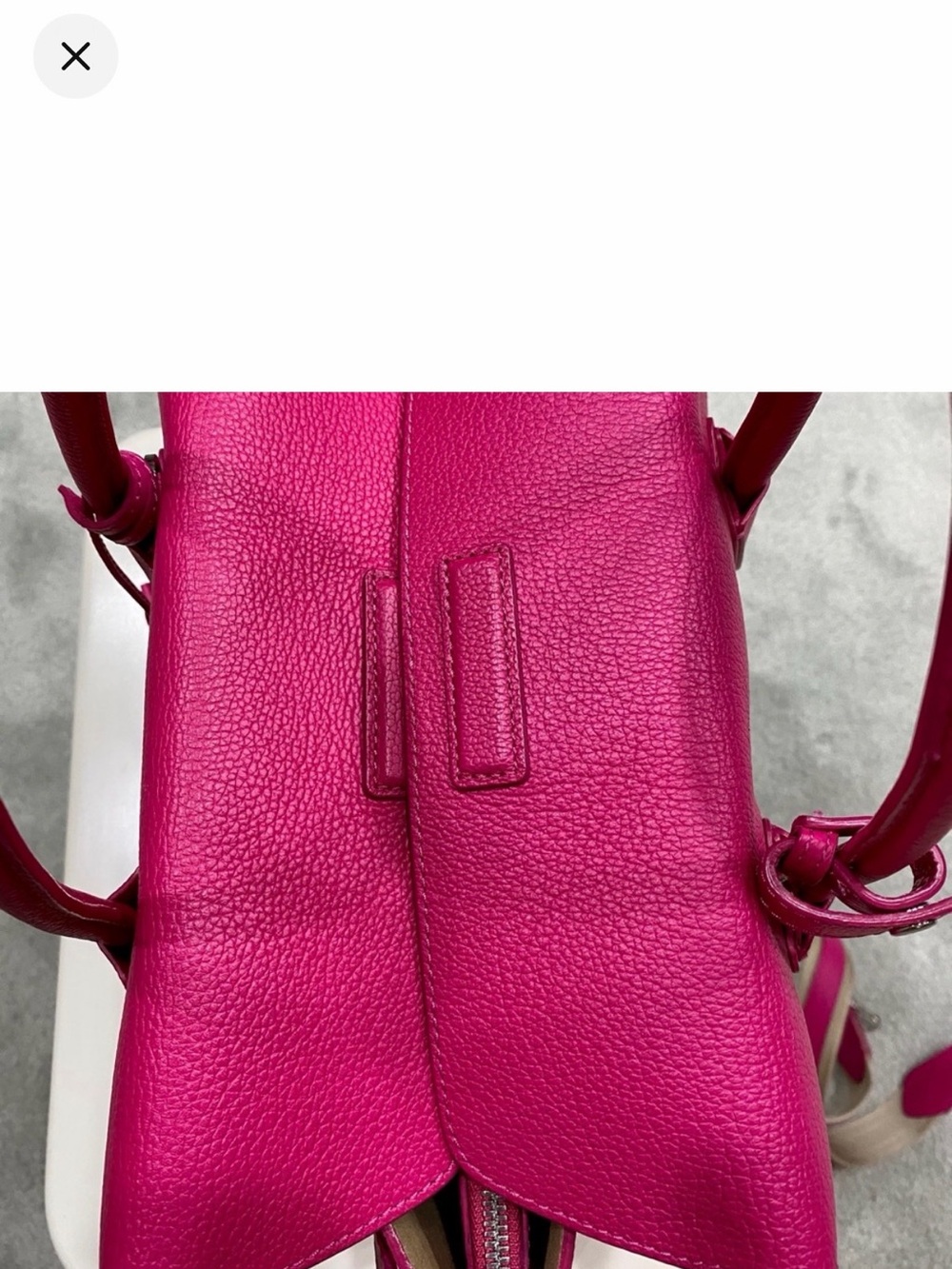 MCM Milla Medium Hot Pink Fuchsia Leather Structured Tote – Pristine - Picture 3 of 9